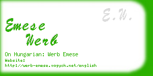 emese werb business card